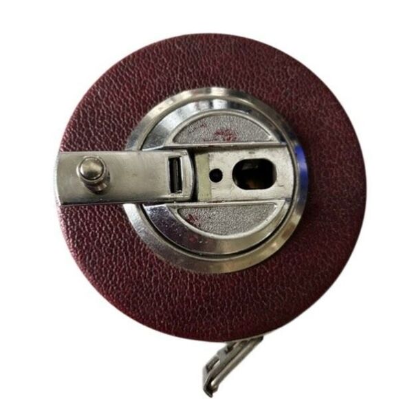 Lufkin Vintage 50’ Yellow Clad Steel Real Tape Measure HW50 - Picture 2 of 5